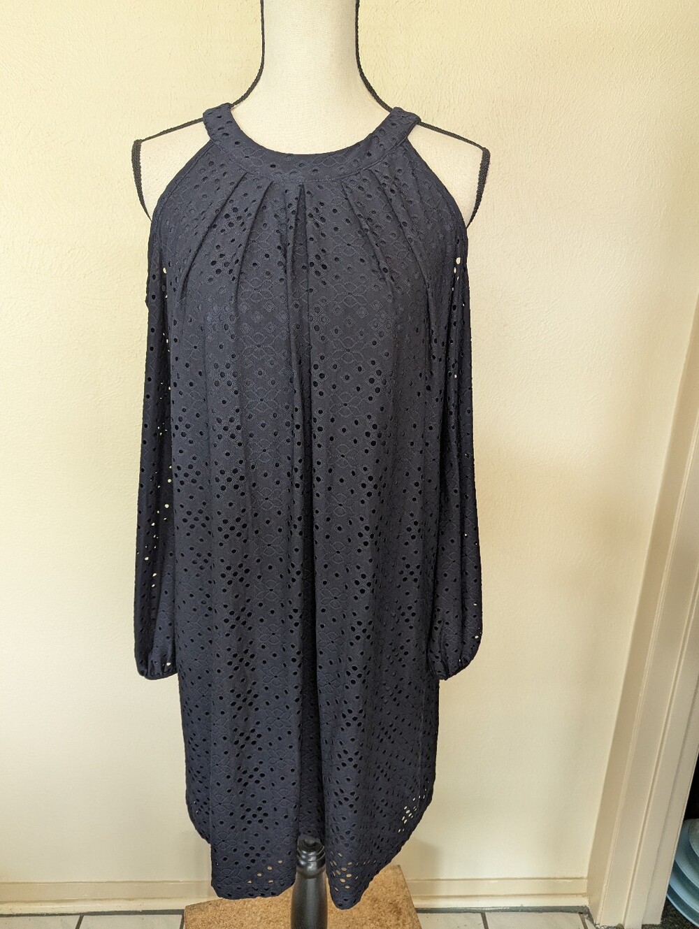 Maggy London Cold Shoulder Dress.